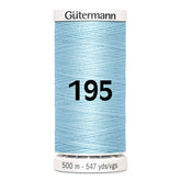 Gutermann naaigaren | 500m | 195 lichtblauw naaigaren GM - 500M - 195 - lichtblauw 4008015036225